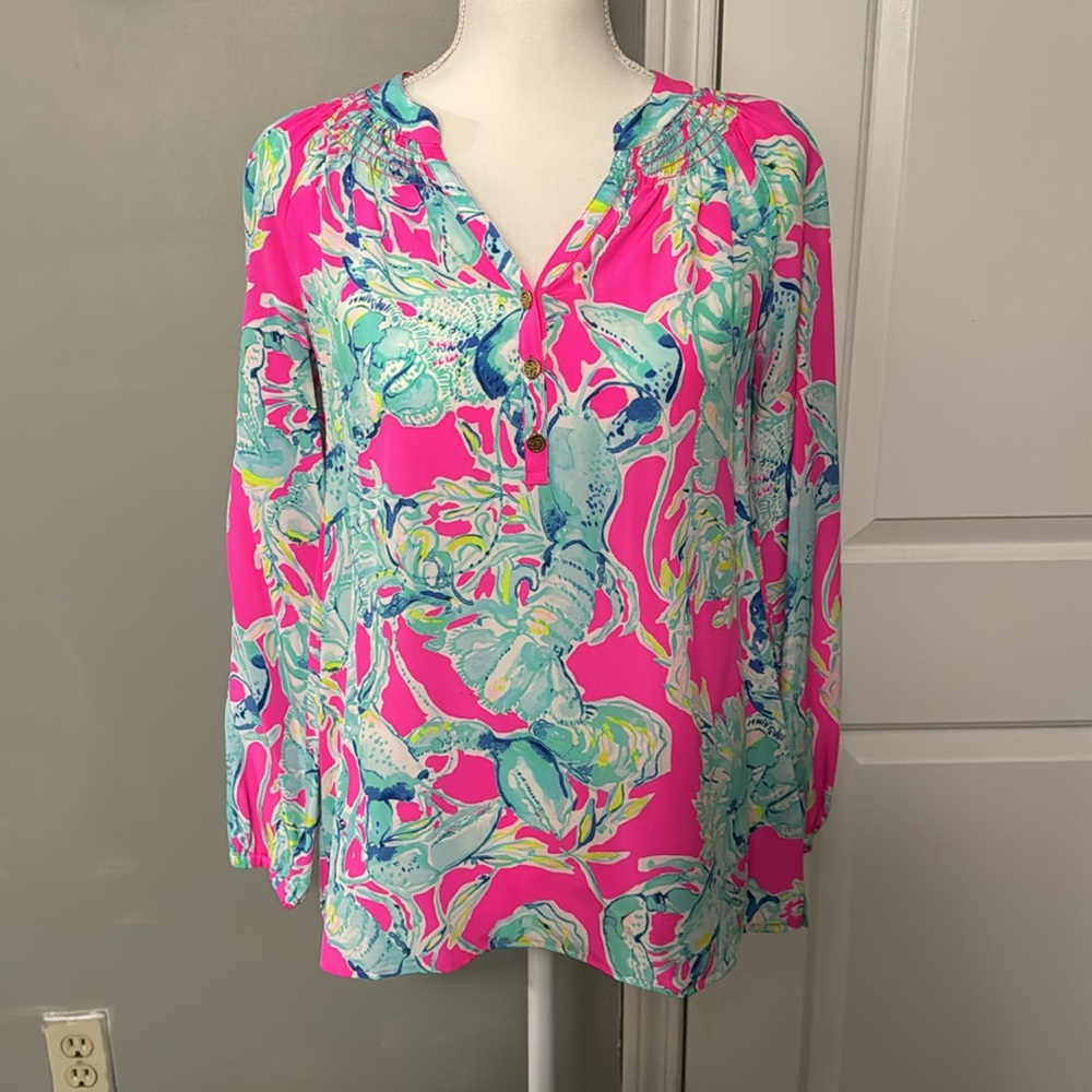 Lily Pulitzer Elsa Silk Top in XS